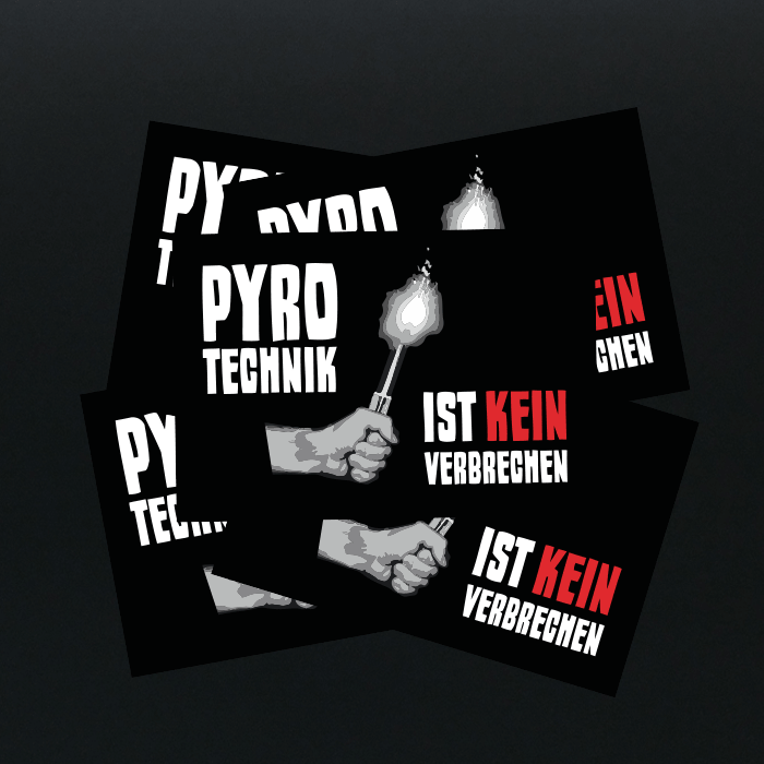 Pyrotechnik Ist Kein Verbrechen. 5pcs. - Vinyl Stickers